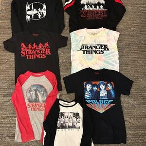 Stranger Things Tie-Dye Logo Tee - Stranger Things - White/Multi